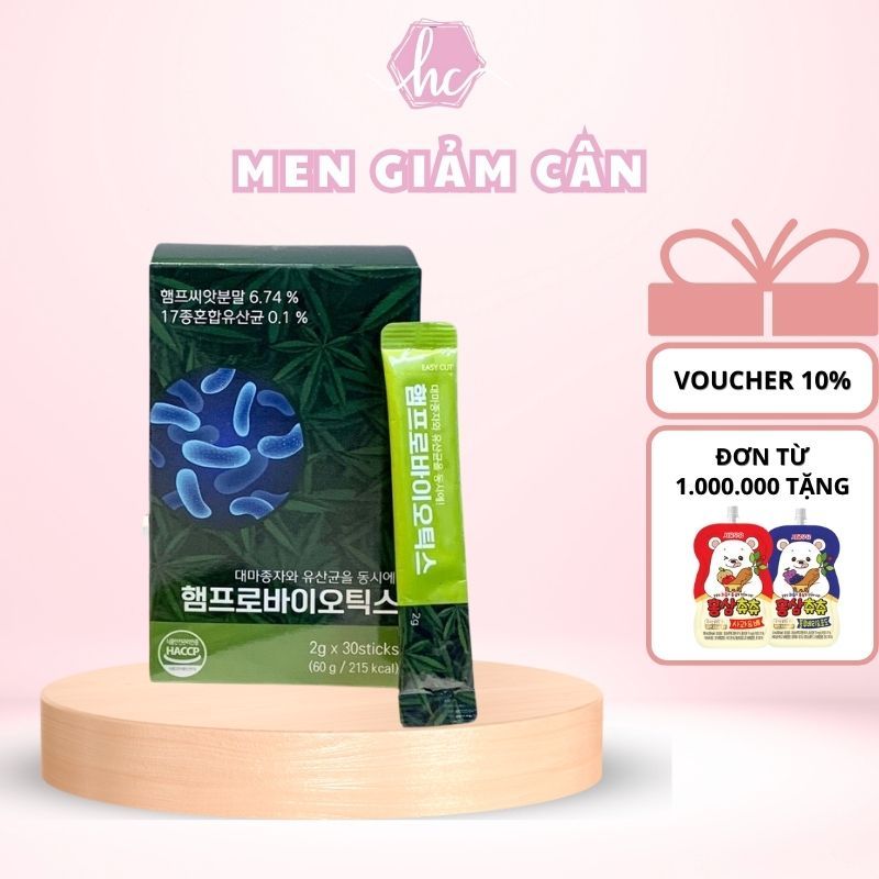 Men Vi Sinh Hỗ Trợ Giảm Cân Cao Cấp Hàn Quốc, Giúp Đào Thải Mỡ Thừa, Thanh Lọc Đường Huyết