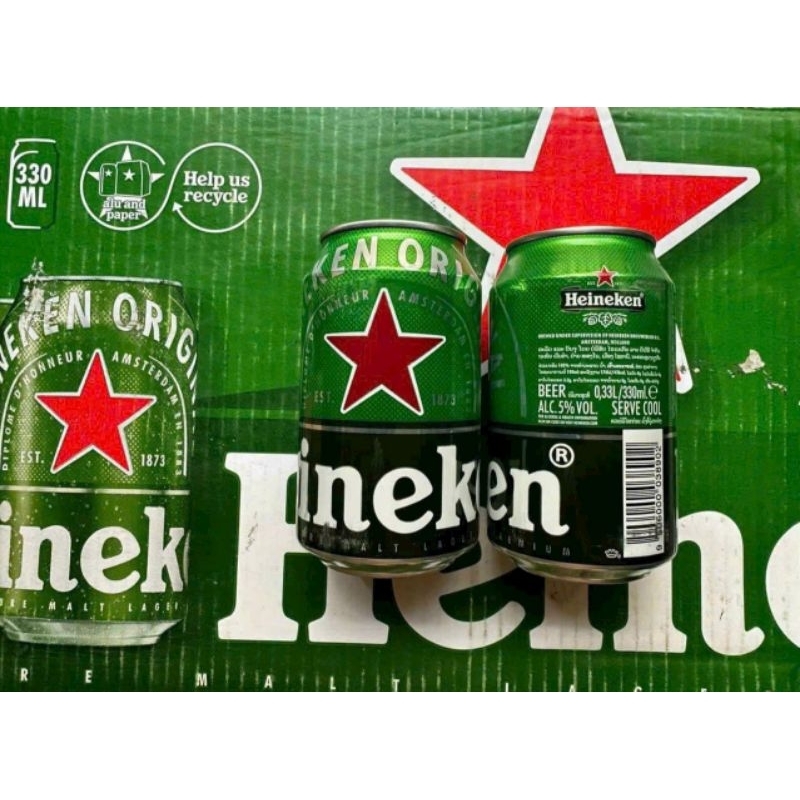 Thùng 24 lon bia Heineken Hà Lan