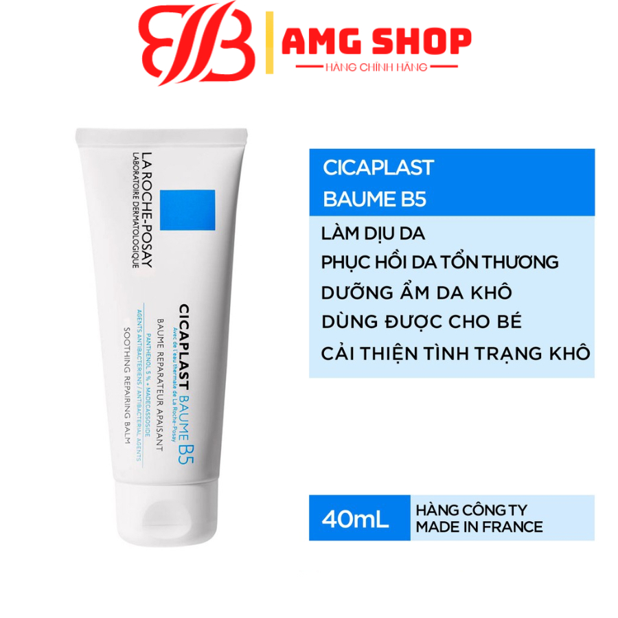 Kem dưỡng hỗ trợ làm dịu & phục hồi da La Roche-Posay Cicaplast Baume B5+ 40ml
