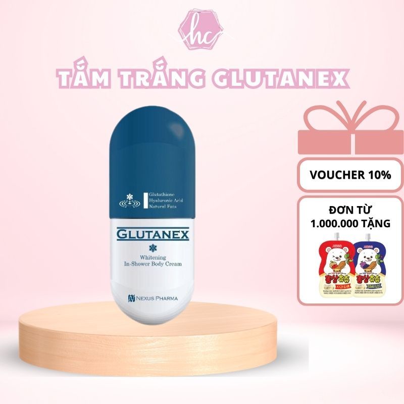 Kem Tắm Dưỡng Trắng Glutanex Whitening In Shower Body Cream 300ml- Làn da trắng sáng- ẩm mượt- mềm mại