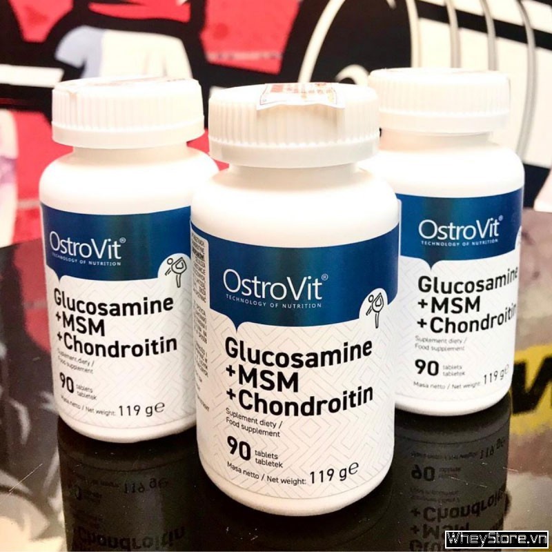 Tăng Cường Sức Khỏe OstroVit Glucosamine MSM Chondroitin 90 Viên Chính Hãng