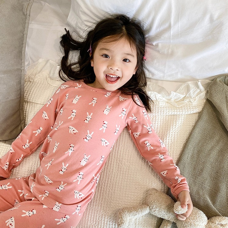 Bộ ngủ Ambb Kid dài tay thu đông cho bé gái/ bé trai DMINT - Quần áo thu đông mẫu mới