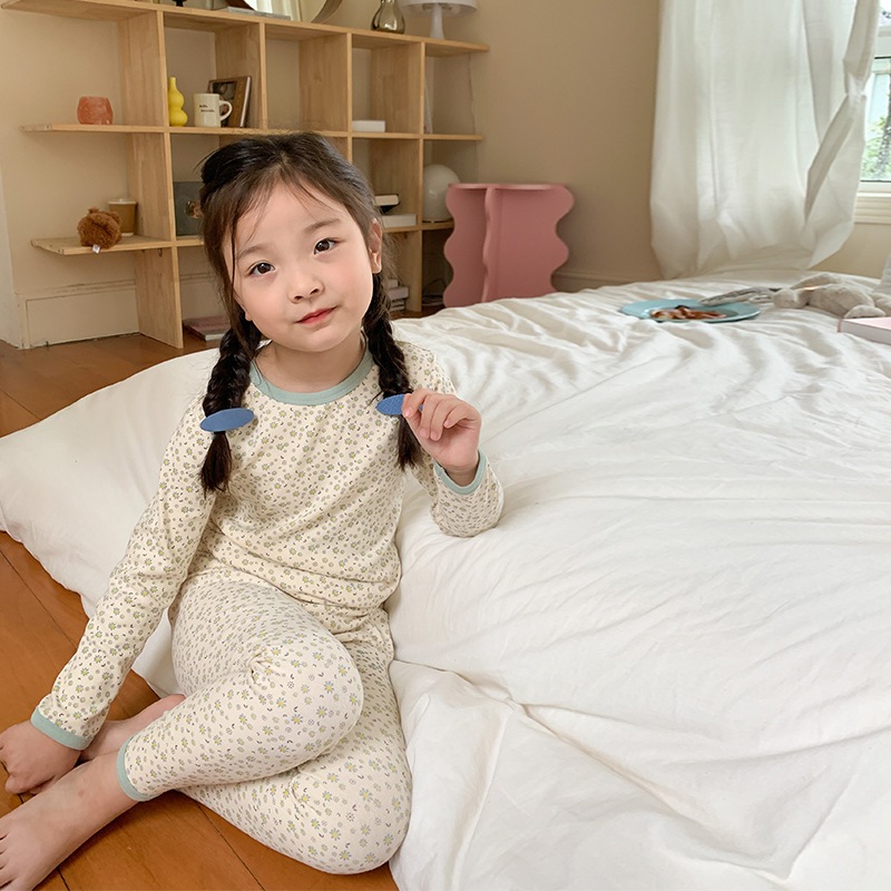 Bộ ngủ Ambb Kid dài tay thu đông cho bé gái/ bé trai DMINT - Quần áo thu đông mẫu mới