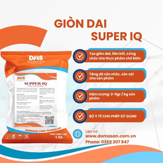 1Kg Phụ gia tạo giòn dai thay thế hàn the trong giò chả, xúc xích> SUPPER IQ