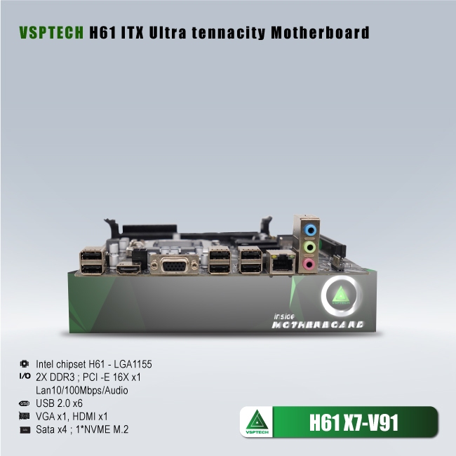 Bo Mạch Chủ | MAINBOARD VSPTECH H61 X7 V91