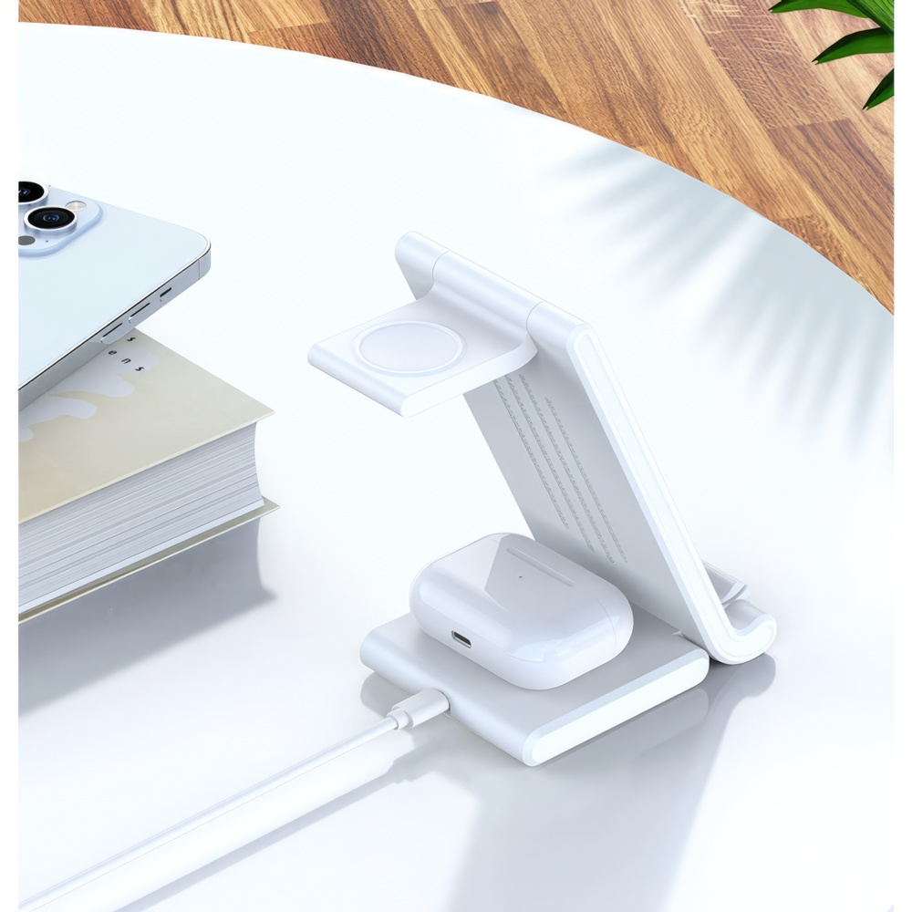 ĐẾ SẠC NHANH KHÔNG DÂY 3 IN 1 DUZZONA W10-A