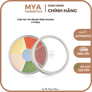 Triệt sắc che khuyết điểm kryolan 6 ô mini, che mọi khuyết điểm - mya cosmetics