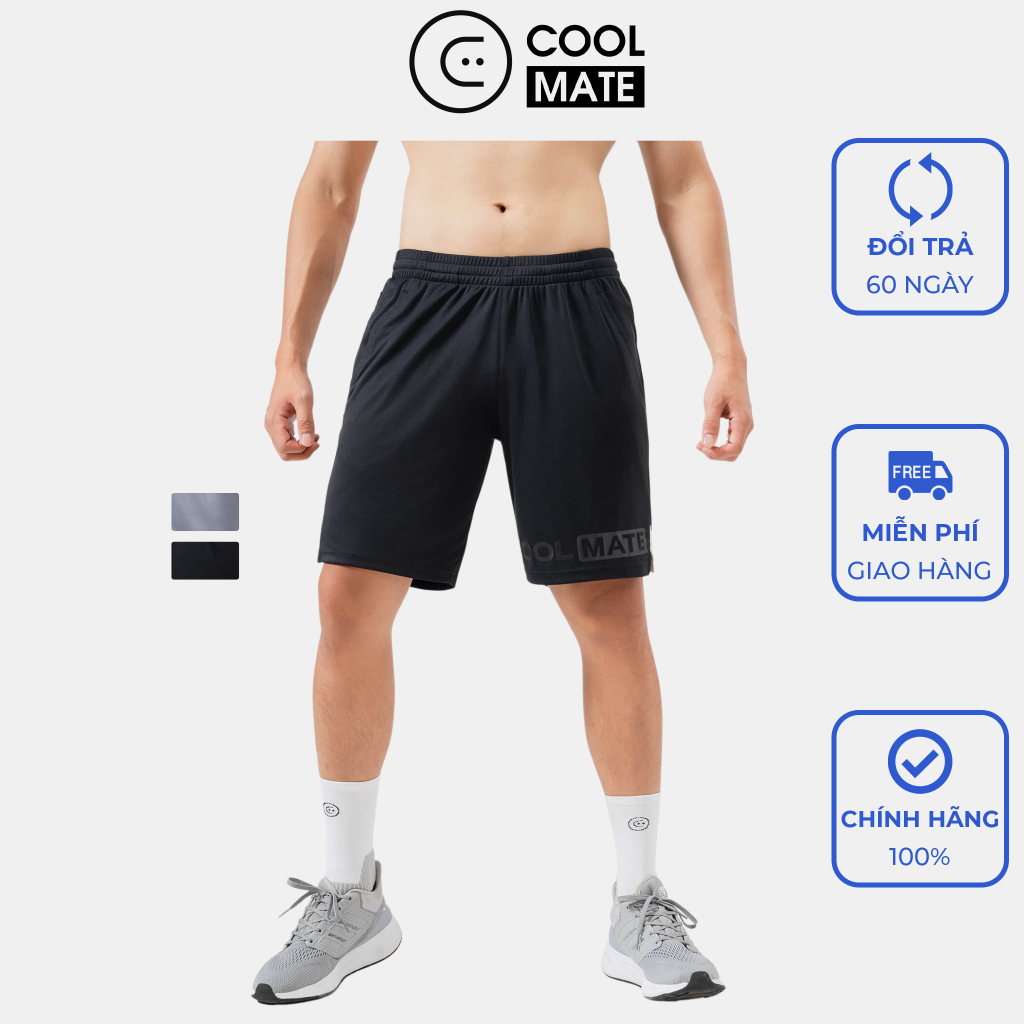 Quần đùi nam Shorts thể thao Active logo dễ dàng vận động - Thương hiệu Coolmate