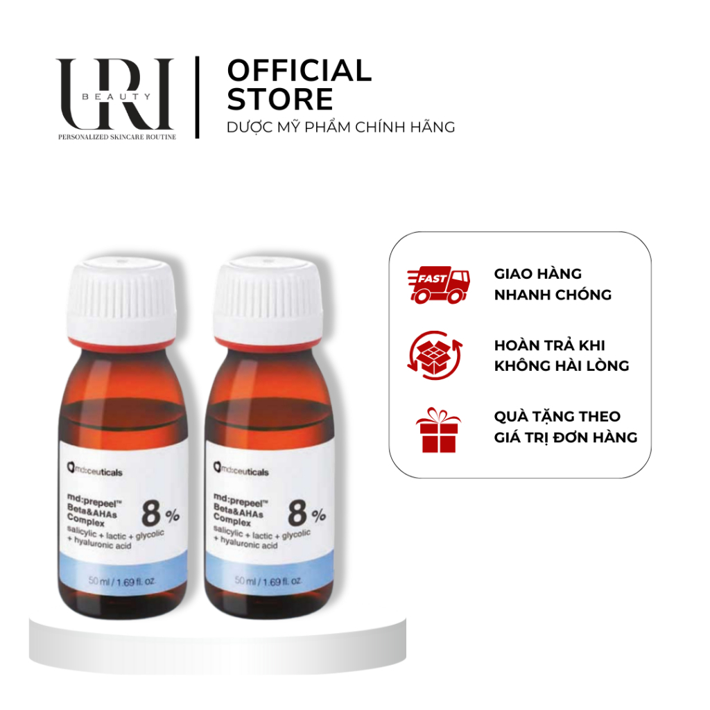 [Chính hãng] MD:CEUTICALS MD Prepeel Beta & AHAs Complex 8% – Hỗ Trợ Làm Sạch, Tái Tạo Bề Mặt Da