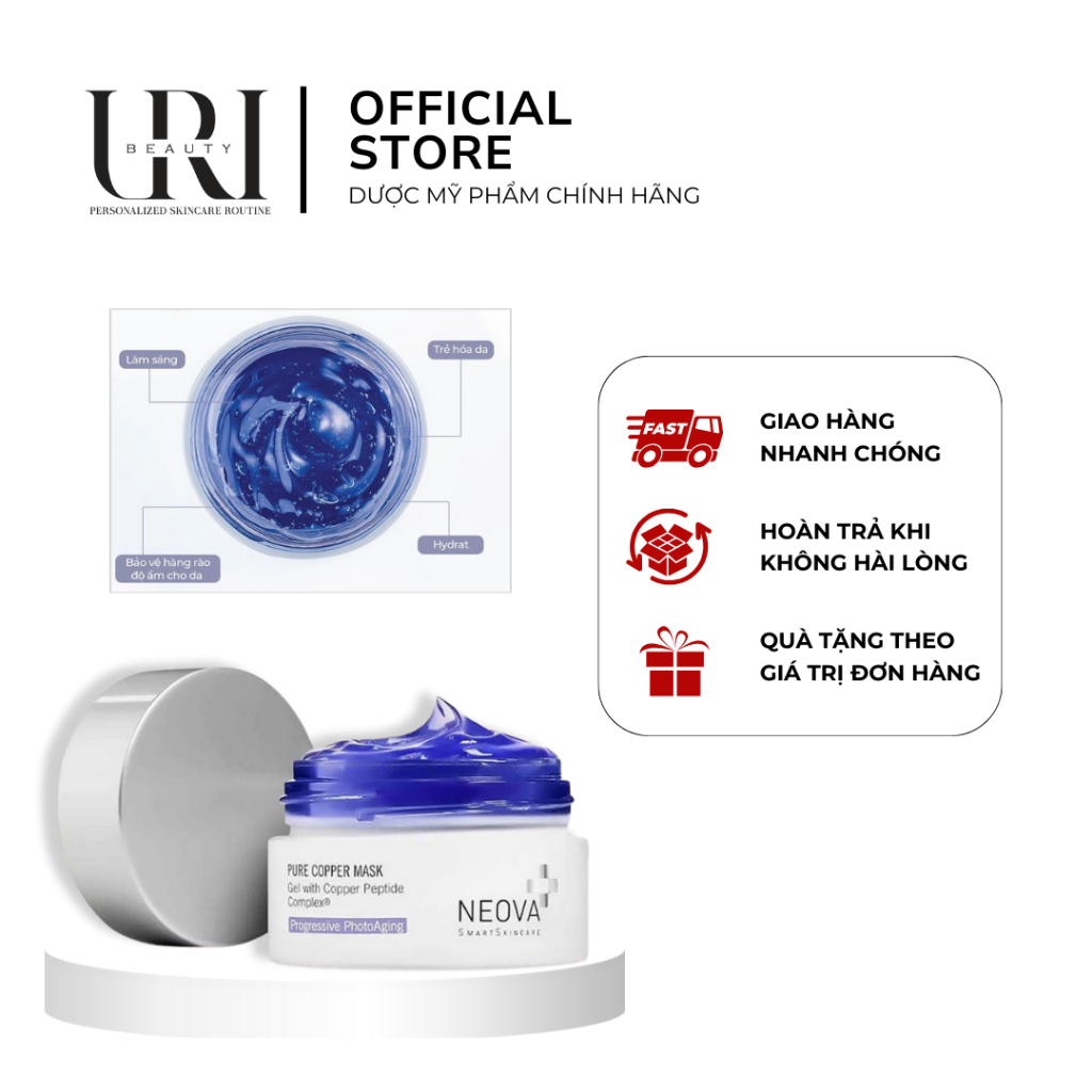 [Chính hãng] Mặt nạ đồng nguyên chất Neova pure copper mask copper peptide complex