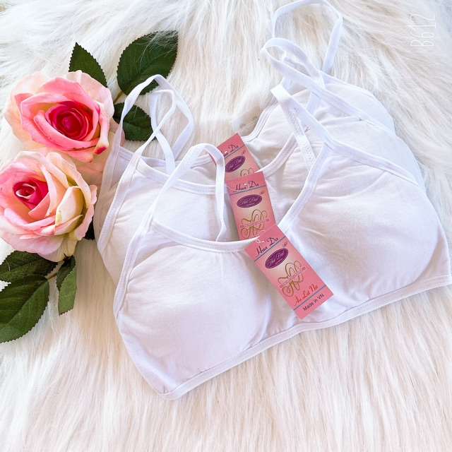 Áo lá học sinh cấp 2 cấp 3 áo lót bé gái dậy thì có mút áo ngực cho học sinh HOCSINH02