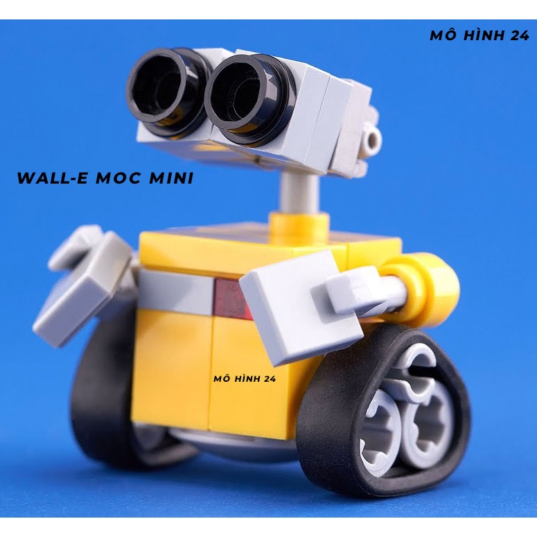Đồ chơi lắp ráp xếp hình Wall-E MOC MINI WALL e người máy robot biết yêu disney tự chế custom figure