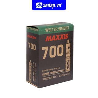 Ruột Xe Đạp 700×23/32C 48mm Van Nhỏ (Presta) MAXXIS Bicycle Tube Welter Weight
