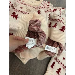 Áo len reserved hoạ tiết noel cho bé
