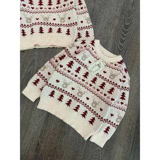Áo len reserved hoạ tiết noel cho bé