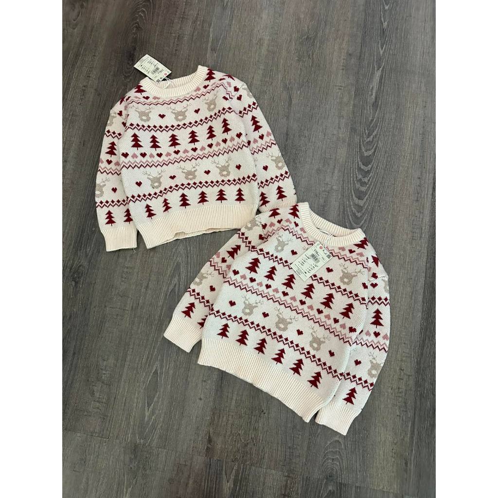 Áo len reserved hoạ tiết noel cho bé