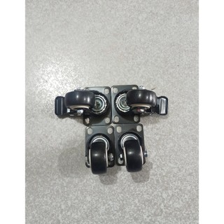 Bộ 4 Bánh xe loa kéo, đường kính 5cm Bánh xe đẩy hàng chịu lực cao, Bộ 4 chiếc , màu đen
