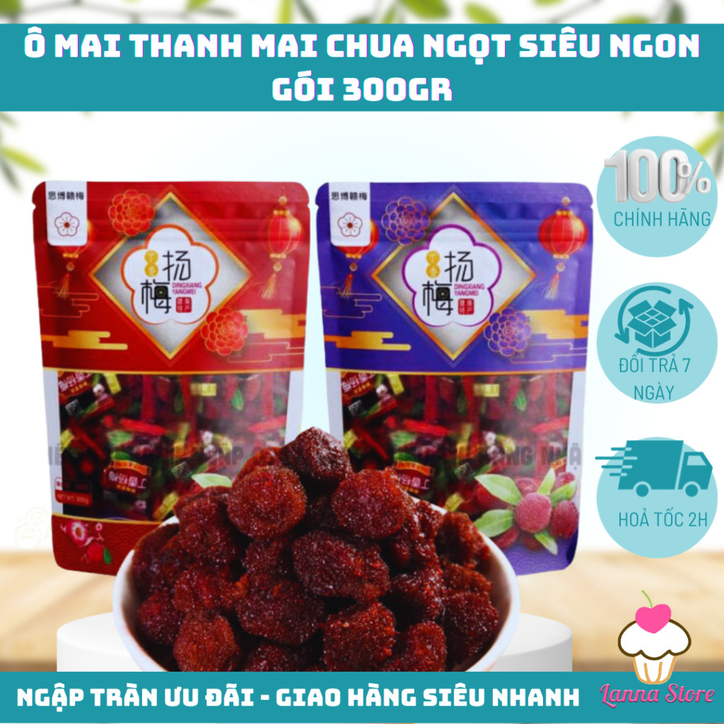 Ô mai Plums mix 8 vị siêu ngon Mận , Mận Đen, Thanh Mai, việt quất, mận xanh, mận chi lê - Gói 500gr