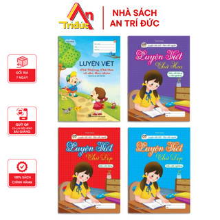 Sách - Bộ Vở Luyện Viết Chữ Đẹp - Trọn Bộ 4 Quyển (Luyện Viết Chữ Thường, Chữ Hoa, Chữ Đứng, Chữ Nghiêng) 4 Cuốn