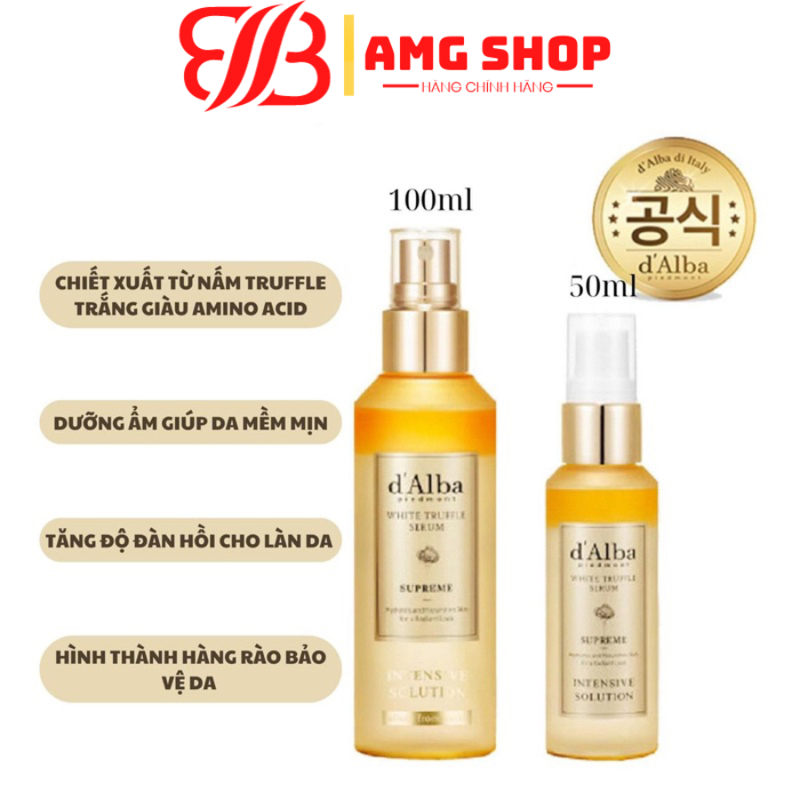 Serum xịt khoáng cấp ẩm, căng bóng D’alba White Truffle