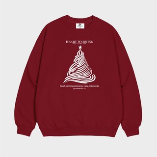 Áo sweater amee studio/ warming xmas, áo nỉ lót bông form unisex