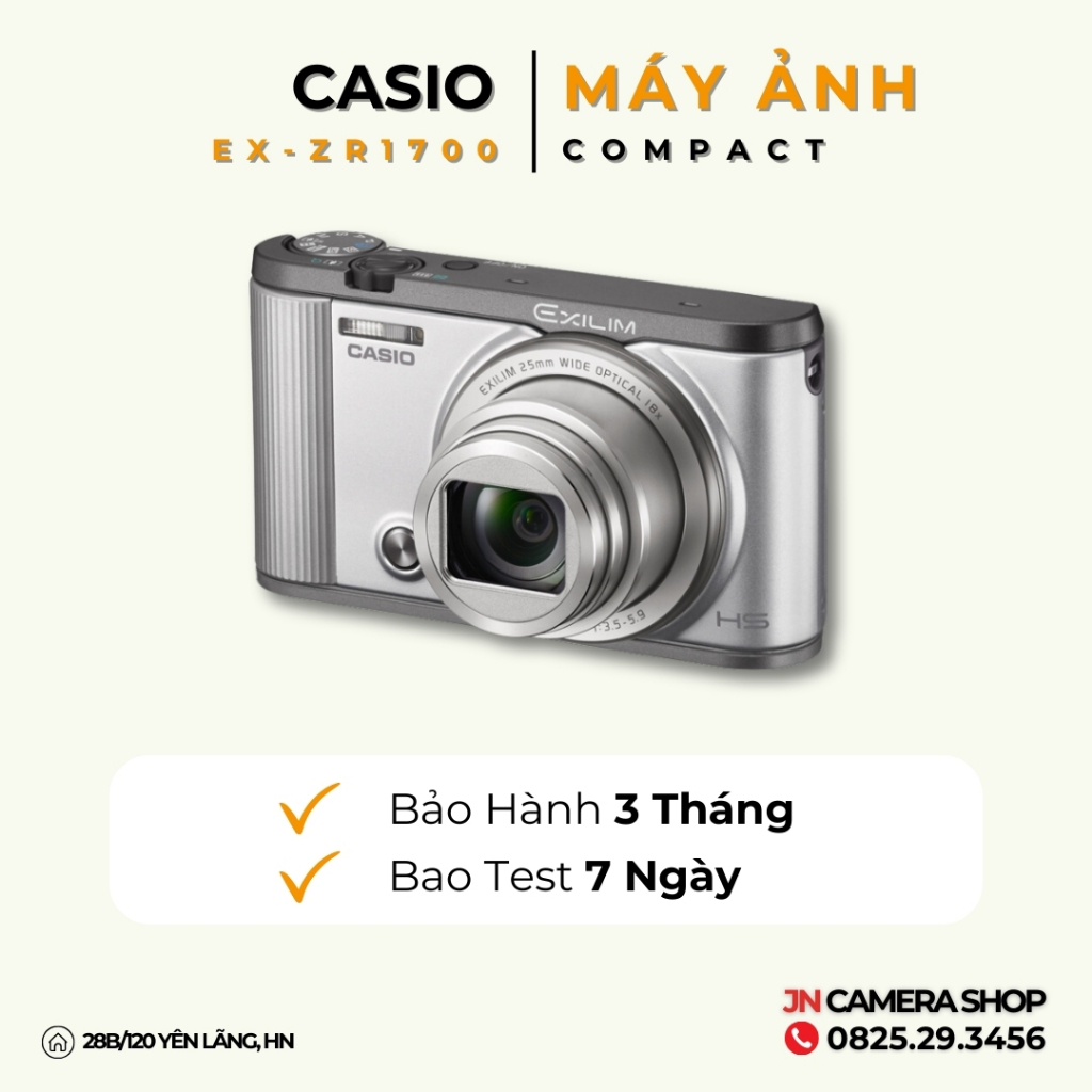 Máy ảnh Casio EXILIM EX-ZR1700 Wifi fillter làm mịn da