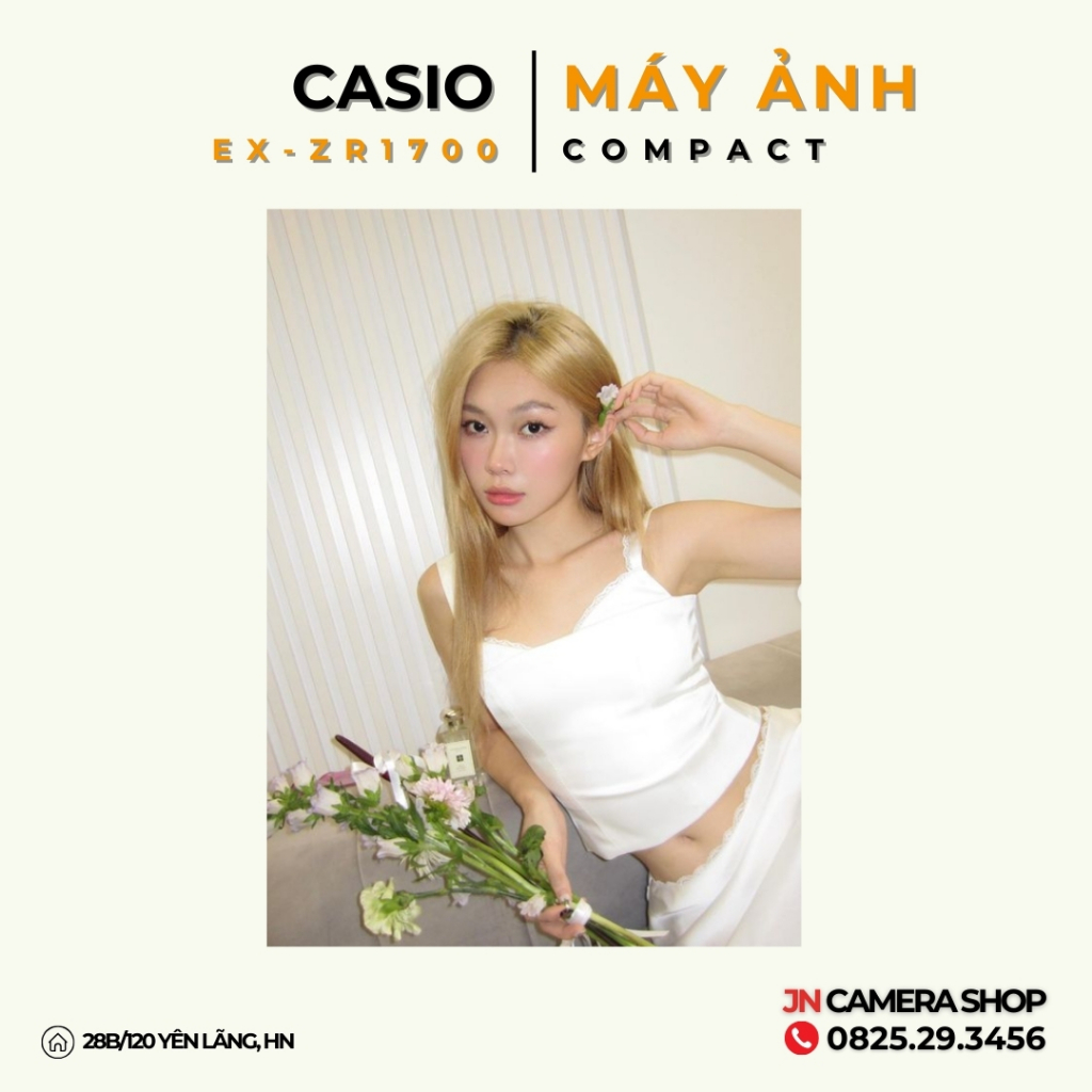 Máy ảnh Casio EXILIM EX-ZR1700 Wifi fillter làm mịn da