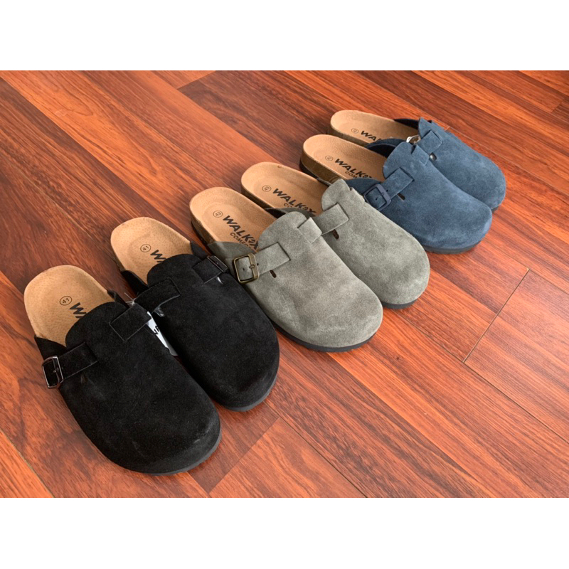 dép mule da lộn