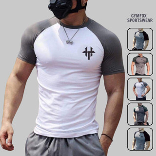 Áo Thun Thể Thao Nam, Áo Tập Gym Form Ôm Body Tay Phối Cực Chất