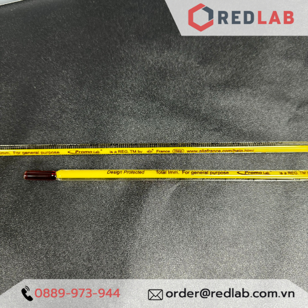Nhiệt kế rượu PROMOLAB hãng Alla - Pháp thang đo -10 to +60°C | -20 to +110°C | -20 to +150°C, có VAT