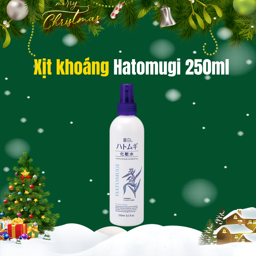 Xịt khoáng cấp ẩm Hatomugi sáng da dành cho da khô 250ml