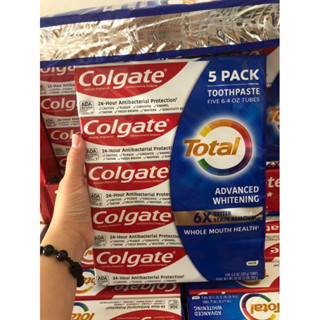 SET 5 Cây Kem Đánh Răng Colgate Total SF Advanced Whitening Của Mỹ 181g