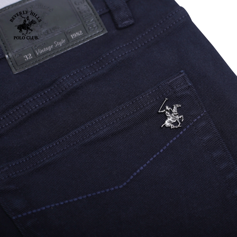 Beverly Hills Polo Club - Quần short Nam Slim Fit Navy - QKMSSW23V006