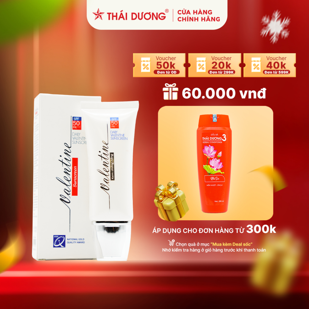 Kem Valentine chống nắng Sao Thái Dương 30g - Sao Thái Dương