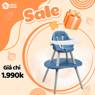 Ghế ăn dặm Evenflo Peanut 3in1 màu Deep Ocean , sử dụng cho bé tới 6 tuổi - BH 12 tháng