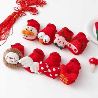 tất tết - tất noel cao cấp chống trượt cổ thấp cho bé 0-1 tuổi