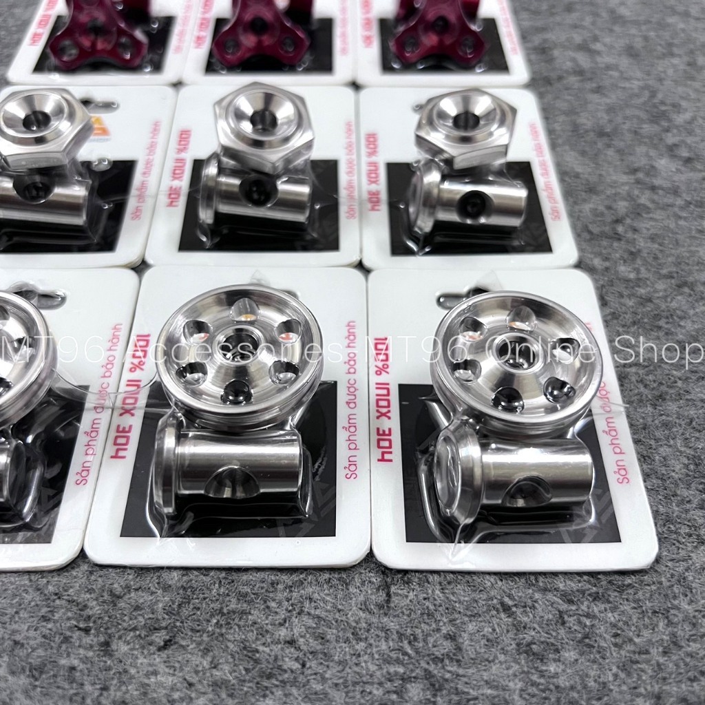 Bộ Núm Chốt Salaya Inox CTS Gắn Càng Thắng Nhiều Dòng Xe Máy Chuẩn Inox304 Siêu Bóng