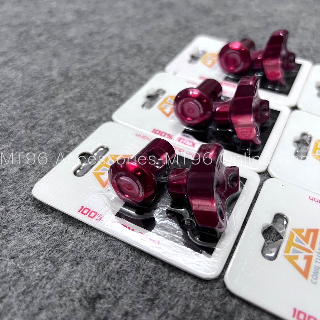 Bộ Núm Chốt Salaya Inox CTS Gắn Càng Thắng Nhiều Dòng Xe Máy Chuẩn Inox304 Siêu Bóng