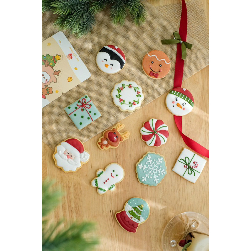 Bánh quy icing chủ đề Noel