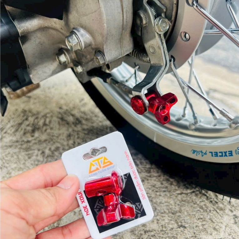 Bộ Núm Chốt Salaya Inox CTS Gắn Càng Thắng Nhiều Dòng Xe Máy Chuẩn Inox304 Siêu Bóng