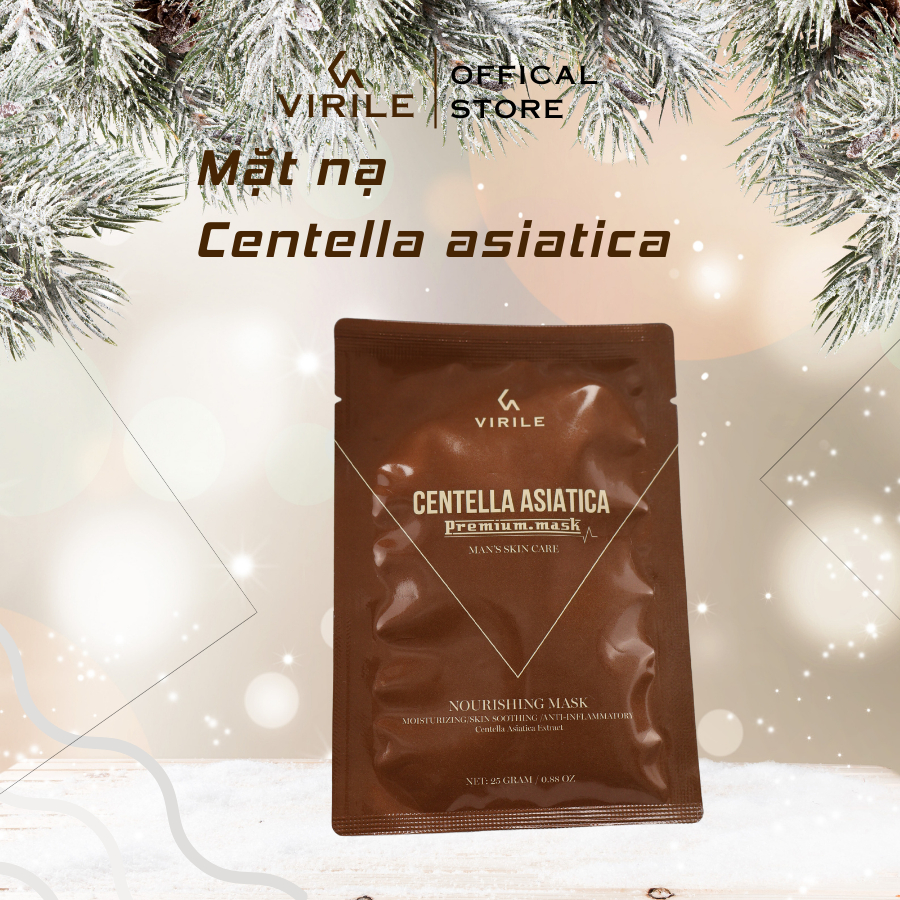 Mặt nạ rau má loại bỏ mụn, bã nhờn và mờ thâm Centella Asiatica Premium - 25g