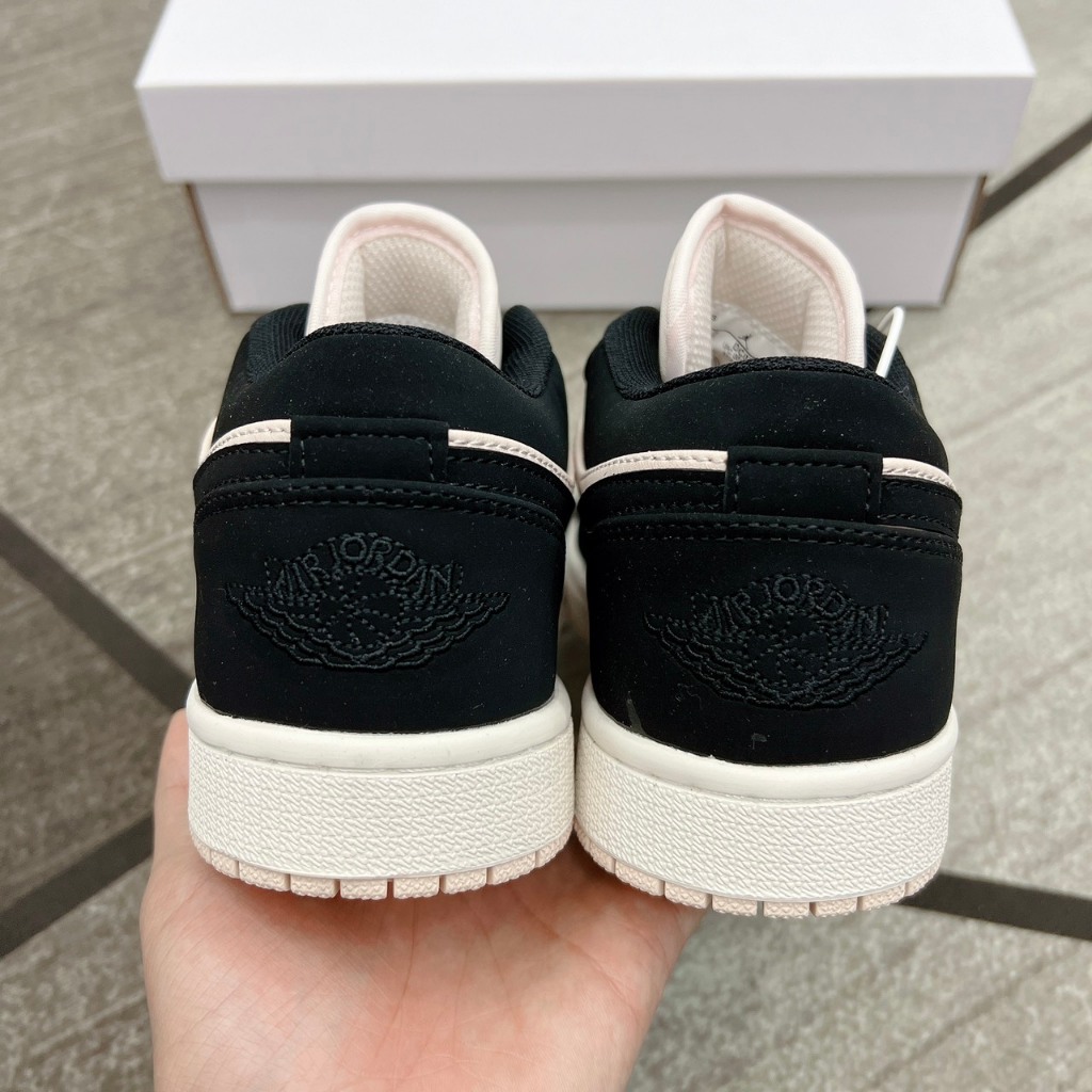 Giày Thể Thao Jordan 1 Hồng Đen Low Thấp Cổ Nữ Hàng Cao Cấp, Giày JD 1 low màu hồng nhạt mới nhất 2022