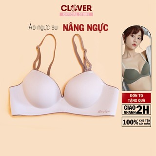 Áo Ngực Su Không Gọng Nâng Ngực Tạo Khe Hai Dây Cài Sau Đệm Dày Cao Cấp K92