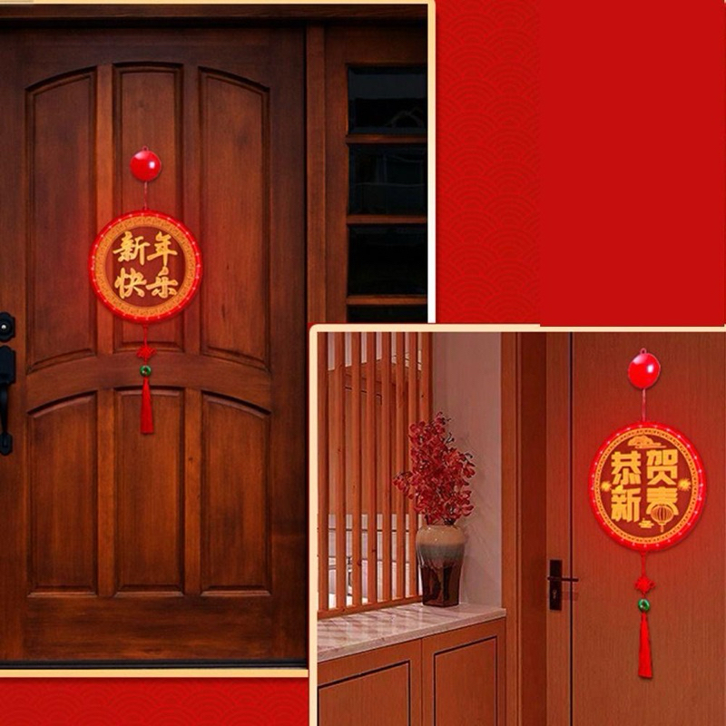 Đèn Led treo Tết 2024 mô hình 3D trang trí năm mới kích thước 72x24cm