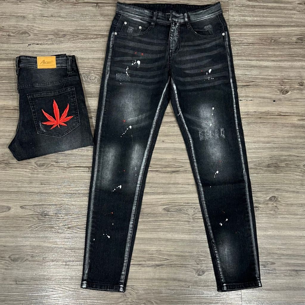 Quần jean nam 2 đáy chẻ thân co dãn dày dặn thời trang cao cấp mẫu mới hottrend shop H99_STORE