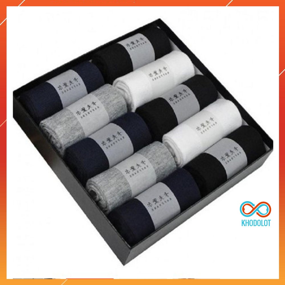 Hộp 10 đôi tất nam siêu chống thối Nhật TATNAM01