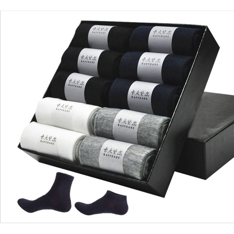 Hộp 10 đôi tất nam siêu chống thối Nhật TATNAM01
