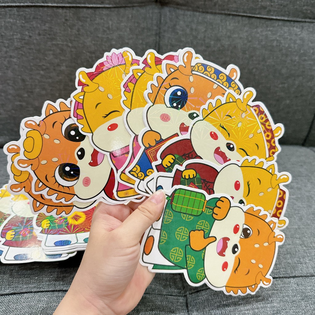 Bao lì xì chibi Rồng Phản Quang Mẫu Mới