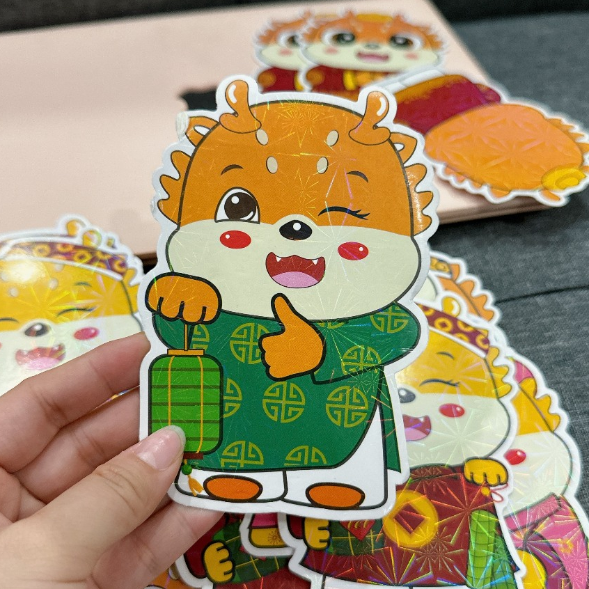 Bao lì xì chibi Rồng Phản Quang Mẫu Mới
