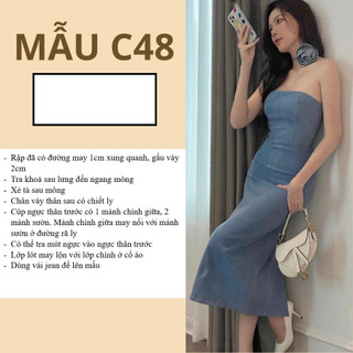RẬP GIẤY A0 VÁY BODY C48 (KHÔNG CẮT SẴN)